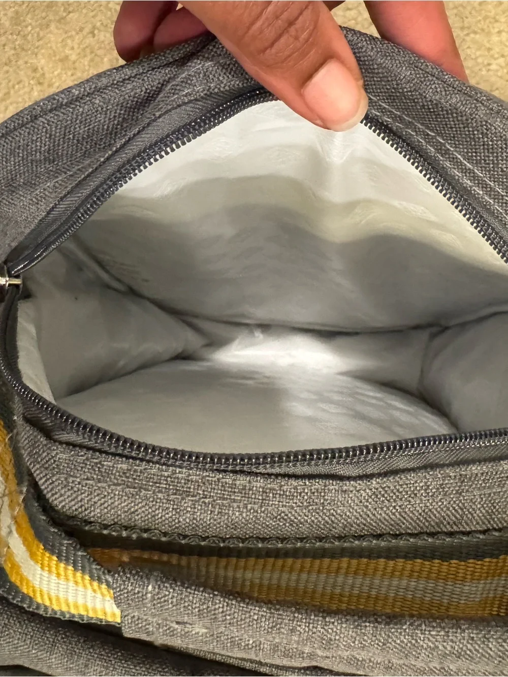 Gray Picnic Kit Backpack with Organizer Pouch